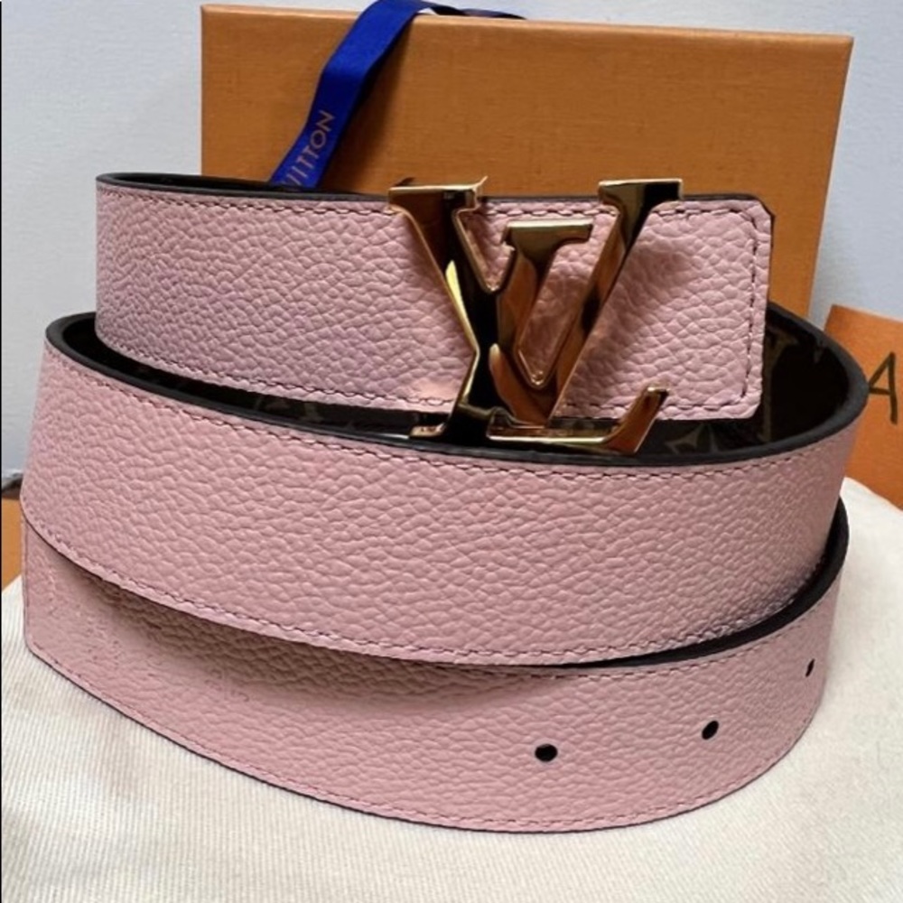 Louis Vuitton Pink Nwot Monogram Reversible Belt